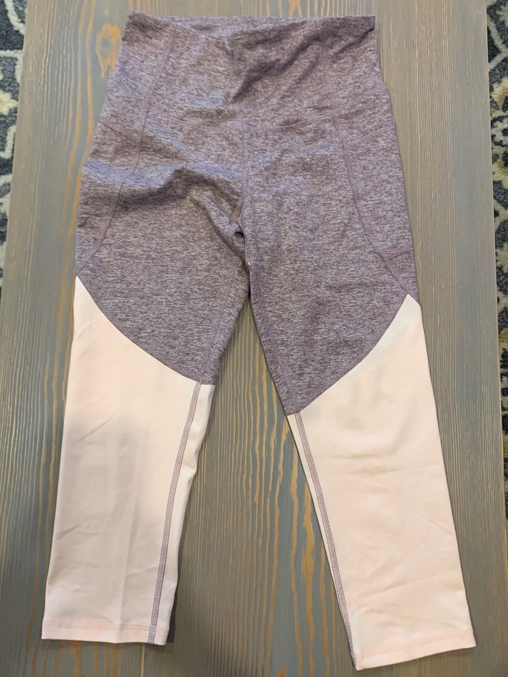 Vintage Women’s Champion Performance Purple and Light Pink Leggings